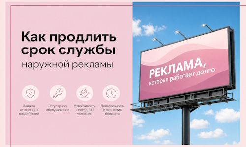 Как продлить срок службы наружной рекламы в  Артёме