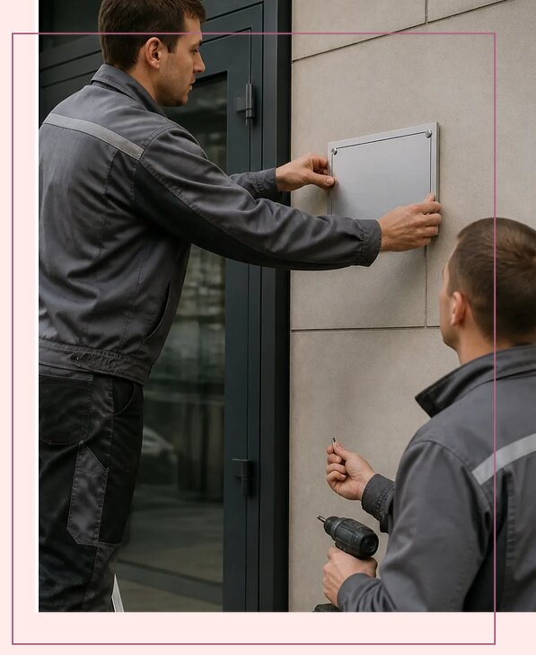 Изготовление табличек график работы для компаний в Артёме