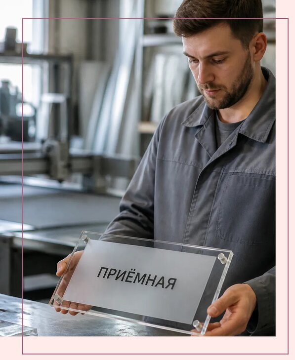 Таблички из оргстекла на заказ в Артёме от 4043 р. | Аванза-Арт