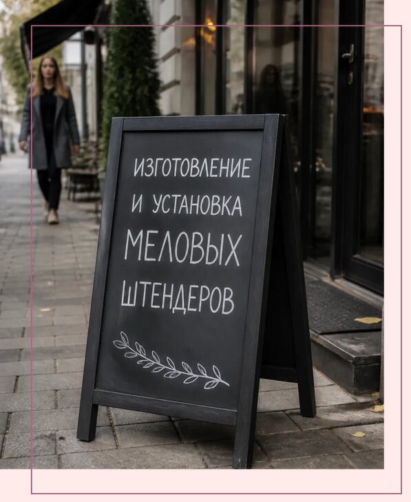 Меловые штендеры в Артёме по цене от 6739 р. | Аванза-Арт